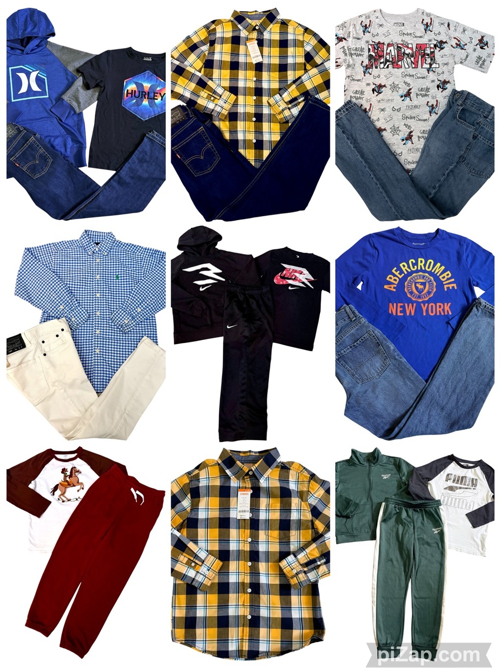 NIKE AND RALPH LAUREN BOYS SIZE 10/12 BACK TO SCHOOL CLOTHING BUNDLE!